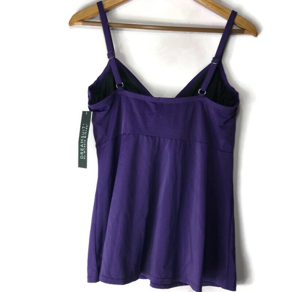 NWT DreamSuit Miracle Suit Twist Top Tankini 10 12 - Picture 4 of 12